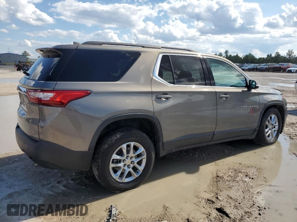 2019 Chevrolet Traverse LT Cloth z VIN 1GNERGKW4KJ183767, wystawiony jako Copart lot #56210095 z przebiegiem 57 225 mil mil oraz Szkoda całkowita • Salvage title. Historia ofert i sprzedaży dostępna na DreamBid. Obrazek 3.