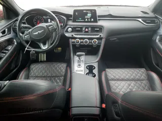 2019 Genesis G70 Advanced with VIN KMTG34LE2KU017271, listed as a Copart auction lot 45771455 with 114,707 mi miles and Salvage title. Bid and sale history available at DreamBid. Image 8.