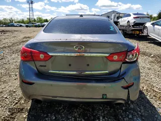 2014 Infiniti Q50 Premium with VIN JN1BV7AR4EM687969, listed as a Copart auction lot 55924805 with 174,625 mi miles and Salvage Title. Bid and sale history available at DreamBid. Image 6.