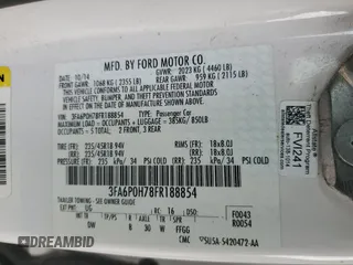 2015 Ford Fusion SE with VIN 3FA6P0H78FR188854, listed as a Copart auction lot 48263725 with 131,657 mi miles and Salvage Title. Bid and sale history available at carsss.com. Image 14.