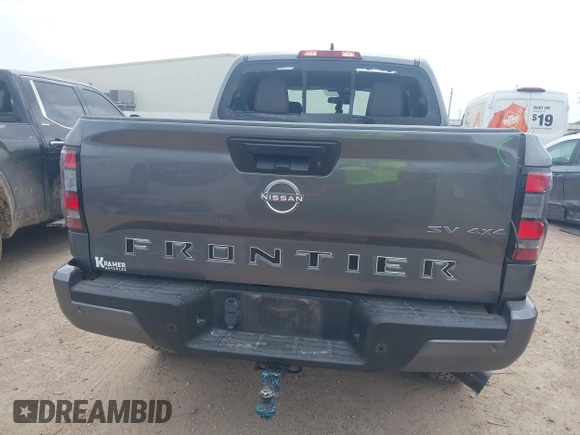 2022 Nissan Frontier SV with VIN 1N6ED1EK4NN650046, listed as a IAAI auction lot 41940072 with 48,967 mi miles and . Bid and sale history available at DreamBid. Image 17.