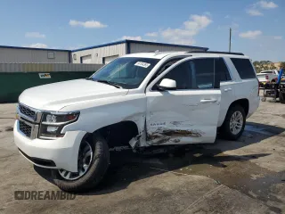 2018 Chevrolet Tahoe LT with VIN 1GNSKBKC8JR392767, listed as a Copart auction lot 54194365 with 99,649 mi miles and Salvage title. Bid and sale history available at DreamBid. Image 1.