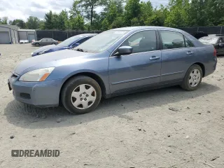 2007 Honda Accord LX with VIN 1HGCM56407A164993, listed as a Copart auction lot 60064675 with 109,408 mi miles and Clean title. Bid and sale history available at DreamBid. Image 1.