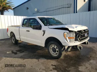 2022 Ford F-150 XL with VIN 1FTEX1CB2NKE64553, listed as a Copart auction lot 62641825 with 37,988 mi miles and Clean title. Bid and sale history available at DreamBid. Image 4.