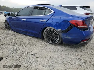 2019 Genesis G70 2.0T Advanced with VIN KMTG34LA9KU040138, listed as a Copart auction lot 71231183 with 45,080 mi miles. Bid and sale history available at carsss.com. Image 2.