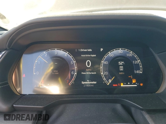 2023 Jeep Grand Cherokee Overland with VIN 1C4RJHDG4P8847576, listed as a Copart auction lot 42959755 with 21,464 mi miles and Salvage title. Bid and sale history available at DreamBid. Image 9.