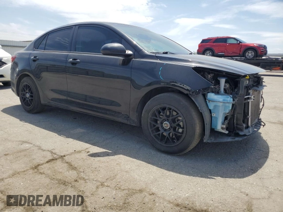 2020 Kia Rio LX with VIN 3KPA24AD4LE260551, listed as a Copart auction lot 55239445 with 45,671 mi miles and Salvage Title. Bid and sale history available at DreamBid. Image 4.