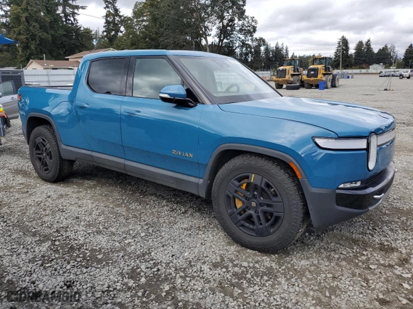 2022 Rivian R1T Launch Edition with VIN 7FCTGAAL0NN001418, listed as a Copart auction lot 75002264 with 28,835 mi miles and Salvage Title. Bid and sale history available at carsss.com. Image 4.