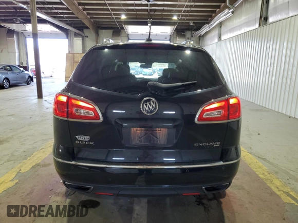 2017 Buick Enclave Leather with VIN 5GAKVBKD7HJ117975, listed as a Copart auction lot 54168815 with 126,300 mi miles and Salvage Title. Bid and sale history available at DreamBid. Image 6.