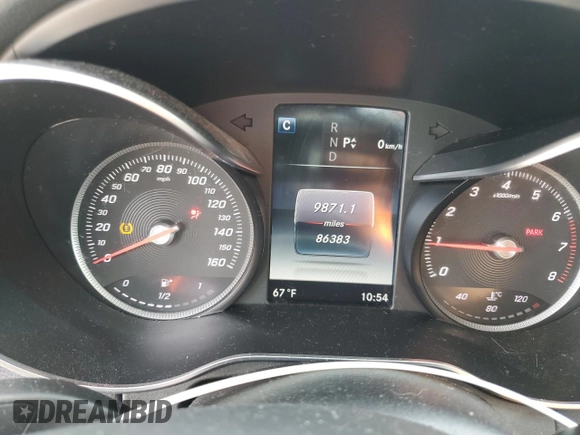 2017 Mercedes-Benz C 300 with VIN 55SWF4KB9HU213880, listed as a Copart auction lot 52510285 with 86,383 mi miles and Salvage Title. Bid and sale history available at carsss.com. Image 9.