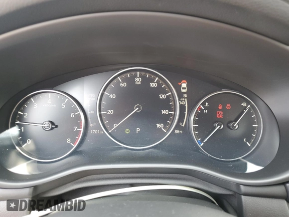 2025 Mazda 3 S Preferred with VIN JM1BPACM9S1760434, listed as a Copart auction lot 44654305 with 1,701 mi miles and Clean Title. Bid and sale history available at DreamBid. Image 9.