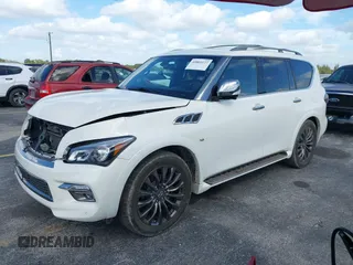 2016 Infiniti QX80 with VIN JN8AZ2NE6G9125296, listed as a IAAI auction lot 40869127 with 96,998 mi miles. Bid and sale history available at carsss.com. Image 17.