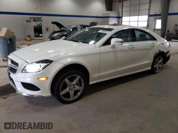 2015 Mercedes-Benz CLS-Class CLS 550 with VIN WDDLJ9BB9FA139212, listed as a Copart auction lot 47880925 with 139,934 mi miles and Salvage Title. Bid and sale history available at carsss.com. Image 1.