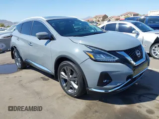 2023 Nissan Murano Platinum with VIN 5N1AZ2DJ6PC104036, listed as a IAAI auction lot 42008473 with 25,463 mi miles and . Bid and sale history available at DreamBid. Image 1.