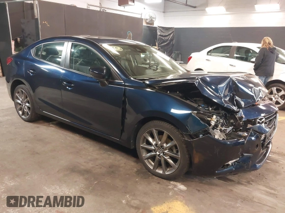 2018 Mazda 3 Touring with VIN 3MZBN1V30JM252166, listed as a IAAI auction lot 41828745 with 32,719 mi miles. Bid and sale history available at carsss.com. Image 1.