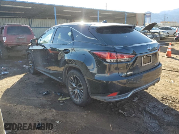 2020 Lexus RX with VIN 2T2YGMDA0LC054347, listed as a Copart auction lot 38492634 with 0 mi miles. Bid and sale history available at carsss.com. Image 2.