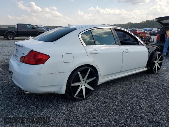 2007 Infiniti G35 Journey with VIN JNKBV61E47M723973, listed as a Copart auction lot 74817104 with 233,767 mi miles and Salvage Title. Bid and sale history available at DreamBid. Image 3.