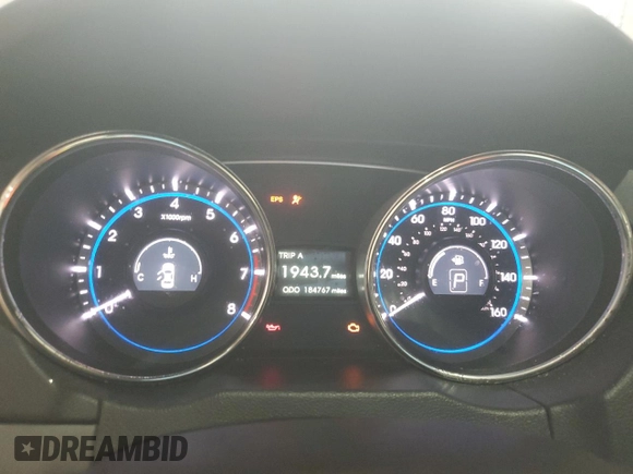 2012 Hyundai Sonata GLS with VIN 5NPEB4AC6CH431594, listed as a Copart auction lot 50469265 with 184,767 mi miles and Clean Title. Bid and sale history available at carsss.com. Image 9.