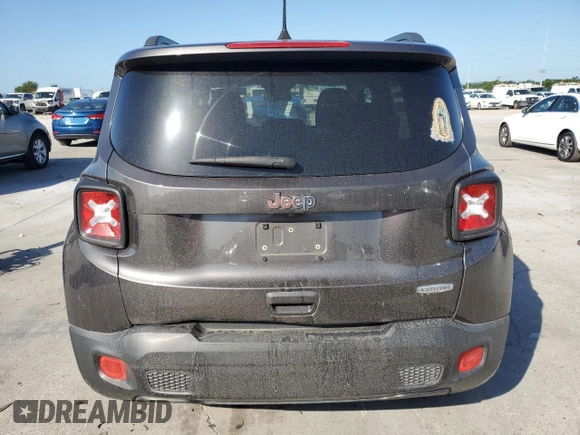 2018 Jeep Renegade Latitude with VIN ZACCJABB7JPJ43311, listed as a Copart auction lot 63396845 with 86,411 mi miles and Salvage title. Bid and sale history available at DreamBid. Image 6.