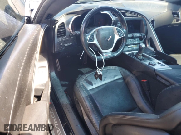 2016 Chevrolet Corvette Z06 1LZ with VIN 1G1YN2D62G5613452, listed as a Copart auction lot 74328594 with 0 mi miles and Salvage Title. Bid and sale history available at carsss.com. Image 8.