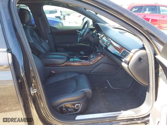 2013 Audi A8 L 4.0L with VIN WAUR2AFDXDN017895, listed as a IAAI auction lot 41609142 with 104,744 mi miles. Bid and sale history available at carsss.com. Image 5.