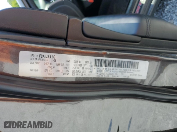 2018 Jeep Grand Cherokee Overland с VIN 1C4RJFCT4JC315896, выставлен на аукционе Copart как лот 60753924 с пробегом 73 847 миль миль и Списание • Salvage title. История ставок и продаж доступна на DreamBid. Изображение 13.