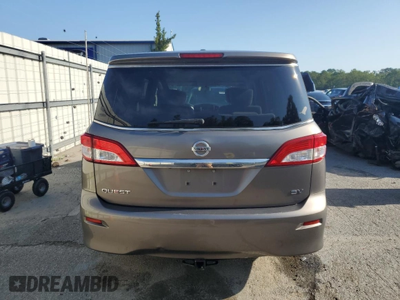 2015 Nissan Quest SV z VIN JN8AE2KP8F9127941, wystawiony jako Copart lot #61378405 z przebiegiem 184 944 mil mil oraz Czysty tytuł • Clean title. Historia ofert i sprzedaży dostępna na DreamBid. Obrazek 6.