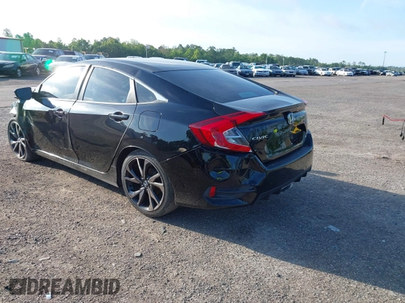 2019 Honda Civic Sport with VIN 2HGFC2F82KH553176, listed as a IAAI auction lot 42395963 with 73,950 mi miles and . Bid and sale history available at DreamBid. Image 3.