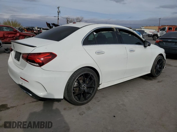 2019 Mercedes-Benz A 220 with VIN WDD3G4EB6KW011164, listed as a Copart auction lot 83501614 with Not Provided miles and Clean Title. Bid and sale history available at DreamBid. Image 3.