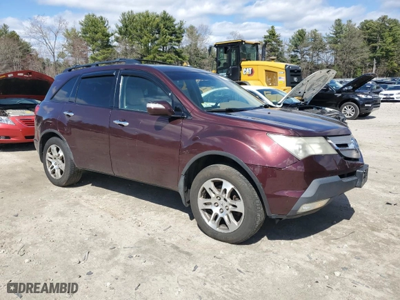 2008 Acura MDX Tech Pkg with VIN 2HNYD28338H501371, listed as a Copart auction lot 53616825 with 200,344 mi miles and Clean Title. Bid and sale history available at carsss.com. Image 4.
