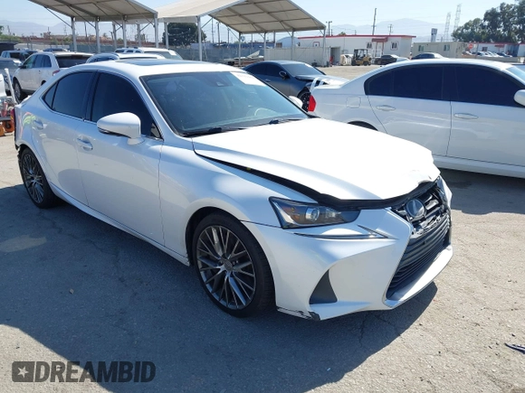 2017 Lexus IS 200t with VIN JTHBA1D28H5057521, listed as a IAAI auction lot 42539469 with 95,825 mi miles and . Bid and sale history available at DreamBid. Image 1.