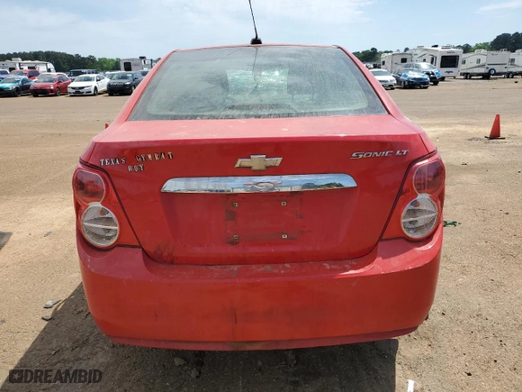 2016 Chevrolet Sonic LT with VIN 1G1JC5SH7G4167110, listed as a Copart auction lot 52095665 with 134,273 mi miles and Salvage Title. Bid and sale history available at carsss.com. Image 6.