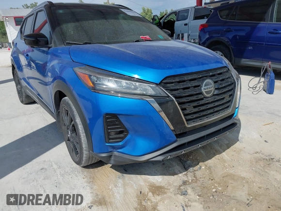 2021 Nissan Kicks SR with VIN 3N1CP5DV2ML498807, listed as a IAAI auction lot 41880588 with 92,794 mi miles and . Bid and sale history available at DreamBid. Image 6.
