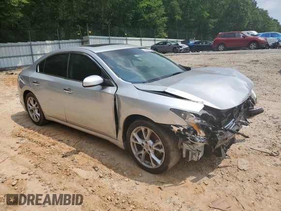 2014 Nissan Maxima S with VIN 1N4AA5AP8EC472503, listed as a Copart auction lot 58904955 with 73,422 mi miles and Salvage title. Bid and sale history available at DreamBid. Image 4.
