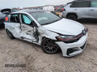 2020 Volkswagen Golf GTI S with VIN 3VW6T7AU0LM004978, listed as a Copart auction lot 47816965 with 57,198 mi miles and Salvage Title. Bid and sale history available at carsss.com. Image 4.