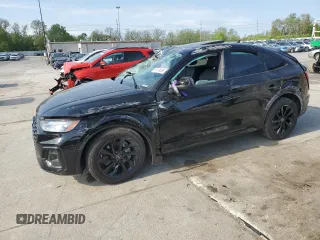 2022 Audi Q5 Sportback S line Premium Plus z VIN WA15ABFYXN2084829, wystawiony jako Copart lot #56194865 z przebiegiem Nie podano mil oraz Szkoda całkowita • Salvage title. Historia ofert i sprzedaży dostępna na DreamBid. Obrazek 1.