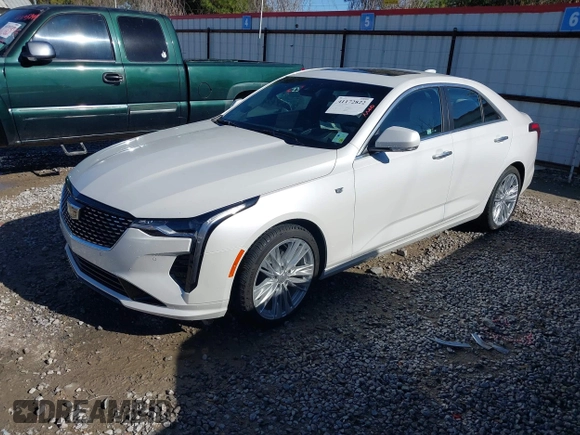 2024 Cadillac CT4 Premium Luxury with VIN 1G6DB5RK7R0131116, listed as a IAAI auction lot 41172822 with 224 mi miles. Bid and sale history available at carsss.com. Image 2.