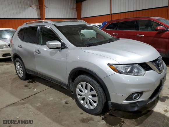 2015 Nissan Rogue SL with VIN 5N1AT2MVXFC833739, listed as a Copart auction lot 45603115 with 65,300 mi miles and Clean Title. Bid and sale history available at carsss.com. Image 4.