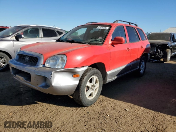 2002 Hyundai Santa Fe GLS with VIN KM8SC13D13U523394, listed as a Copart auction lot 83606674 with 162,835 mi miles and Clean Title. Bid and sale history available at carsss.com. Image 1.