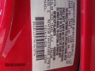 2010 Nissan Versa 1.8 SL with VIN 3N1BC1CP7AL460276, listed as a Copart auction lot 73652014 with 164,615 mi miles and Salvage Title. Bid and sale history available at carsss.com. Image 12.
