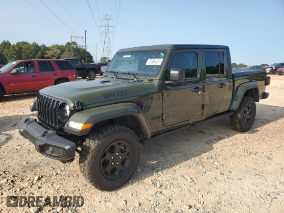 2023 Jeep Gladiator Willys z VIN 1C6HJTAG5PL574414, wystawiony jako Copart lot #70590424 z przebiegiem 11 681 mil mil oraz Szkoda całkowita • Salvage title. Historia ofert i sprzedaży dostępna na DreamBid. Obrazek 1.