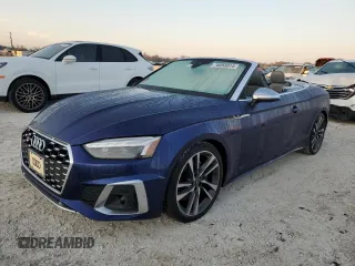 2022 Audi S5 Premium Plus z VIN WAUY4GF54NN001176, wystawiony jako Copart lot #76058914 z przebiegiem Nie podano mil oraz Nie do naprawy. Historia ofert i sprzedaży dostępna na DreamBid. Obrazek 1.