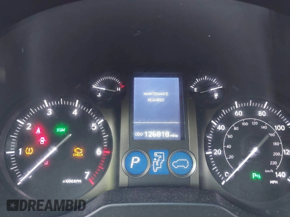 2014 Lexus GX 460 with VIN JTJBM7FX6E5075206, listed as a IAAI auction lot 42512033 with 126,818 mi miles and . Bid and sale history available at DreamBid. Image 7.