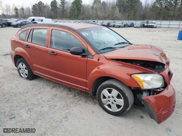 2007 Dodge Caliber with VIN 1B3HB28B87D532423, listed as a Copart auction lot 49687285 with 134,696 mi miles and Salvage Title. Bid and sale history available at carsss.com. Image 4.