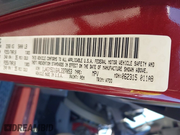 2010 Jeep Wrangler Sahara z VIN 1J4GA5D16AL227053, wystawiony jako IAAI lot #42219421 z przebiegiem 67 174 mil mil oraz . Historia ofert i sprzedaży dostępna na DreamBid. Obrazek 9.