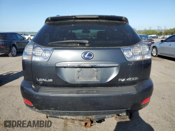 2008 Lexus RX 400h with VIN JTJHW31U982067570, listed as a Copart auction lot 54511085 with 285,122 mi miles and Clean Title. Bid and sale history available at DreamBid. Image 6.