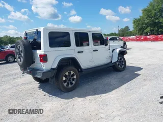 2019 Jeep Wrangler Unlimited Sahara with VIN 1C4HJXEG4KW514206, listed as a IAAI auction lot 42247094 with 45,712 mi miles and . Bid and sale history available at DreamBid. Image 4.