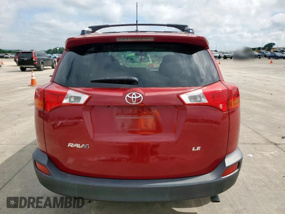 2014 Toyota RAV4 LE with VIN JTMZFREV9EJ000126, listed as a Copart auction lot 55430105 with Not provided miles and Non repairable. Bid and sale history available at DreamBid. Image 6.