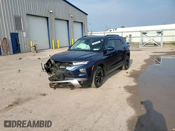 2022 Chevrolet TrailBlazer LT with VIN KL79MPS27NB006017, listed as a Copart auction lot 59941984 with 37,844 mi miles and Salvage Title. Bid and sale history available at DreamBid. Image 12.