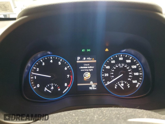 2023 Hyundai Kona SEL with VIN KM8K3CAB1PU983870, listed as a Copart auction lot 54140665 with 9,518 mi miles and Salvage Title. Bid and sale history available at DreamBid. Image 9.